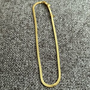 Skinny Madewell faux gold chain necklace